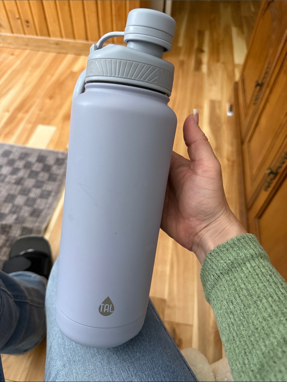 TAL Light Gray Insulated 40oz Water Bottle